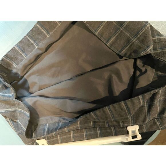 Gap School Girl Gray Checkered Plaid Skirt Fully Lined 16 - Picture 7 of 10